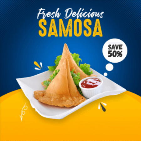 Banner || ahsan cafe food delivery || Samosa