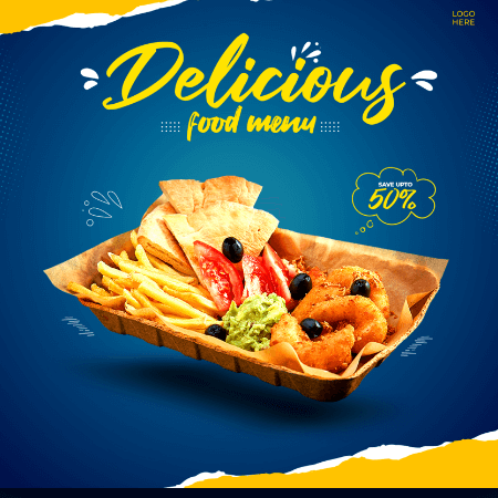 Banner || ahsan cafe food delivery || French Fries